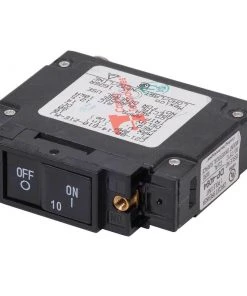 BLUE SEA SYSTEMS C-Series Flat Rocker Circuit Breaker, 10A DC UL489