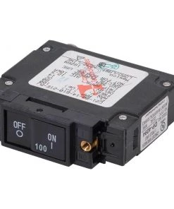 BLUE SEA SYSTEMS C-Series Flat Rocker Circuit Breaker, 100A DC UL489