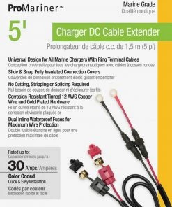 PROMARINER 5' Charger DC Cable Extender 7 PROMARINER 5' Charger DC Cable Extender -Marine Electrical sale 19810969 4 1500.04112019113017