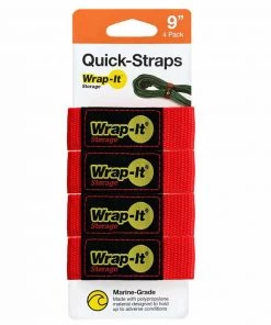 WRAP-IT STORAGE 9" Quick Strap Cord Organizers, 4-Pack