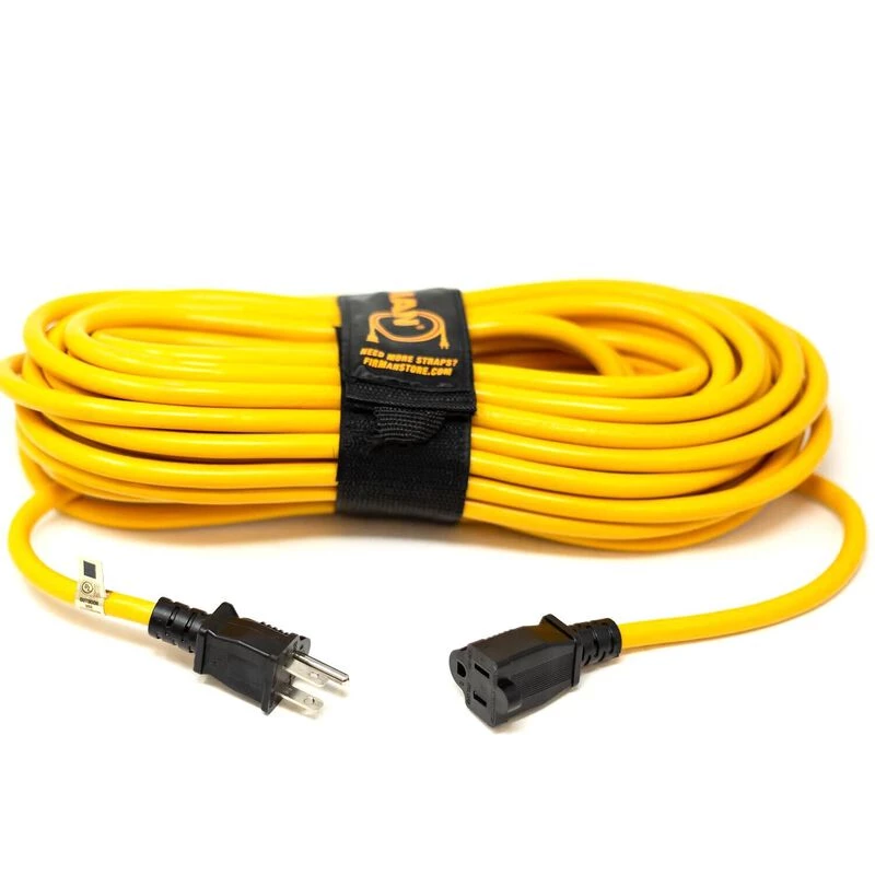 FIRMAN POWER EQUIPMENT 50' Medium Duty 5-15P to 5-15R Household Power Cord With Storage Strap 1 FIRMAN POWER EQUIPMENT 50' Medium Duty 5-15P to 5-15R Household Power Cord With Storage Strap