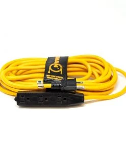 FIRMAN POWER EQUIPMENT 25' Medium Duty 5-15P to (3) 5-15R Household Power Cord With Storage Strap