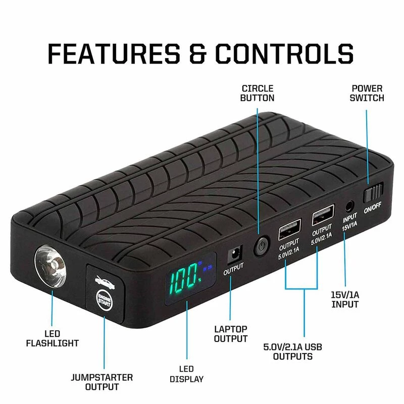 RUGGED GEEK RG1000 Safety Plus Battery Jump Starter 7 RUGGED GEEK RG1000 Safety Plus Battery Jump Starter - Image 7