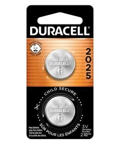 DURACELL 2025 Lithium Coin Batteries, 3X, 2-Pack