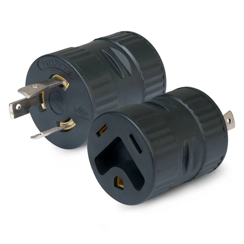 PARK POWER Generator Adapter: 30A (125V) Locking Male Plug; 30A (125V) Female Connector 1 PARK POWER Generator Adapter: 30A (125V) Locking Male Plug; 30A (125V) Female Connector
