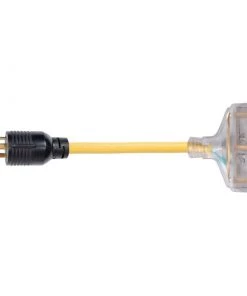 PARK POWER 30A Male to (3) 15A Female Generator Pigtail Adapter