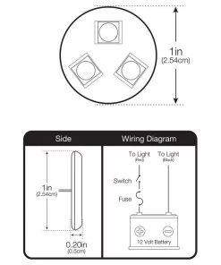 SEAVOLT 1" Mini Stick-On LED Light, White, 2-Pack -Marine Electrical sale 20233219 3 1500.30062021100209