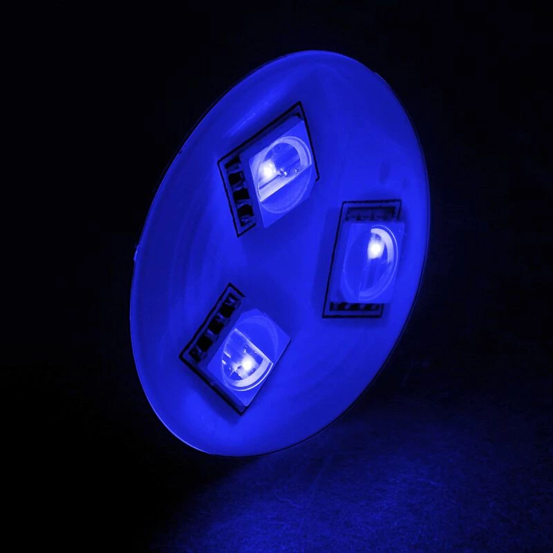 SEAVOLT 1" Mini Stick-On LED Light, Blue, 2-Pack 2 SEAVOLT 1" Mini Stick-On LED Light, Blue, 2-Pack - Image 2