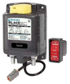 BLUE SEA SYSTEMS ML-ACR Automatic Charging Relay with Manual Control, 12V