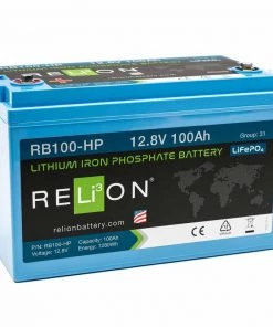 RELION Group 31 RB100-HP Lithium Deep Cycle Battery, 12V, 100Ah