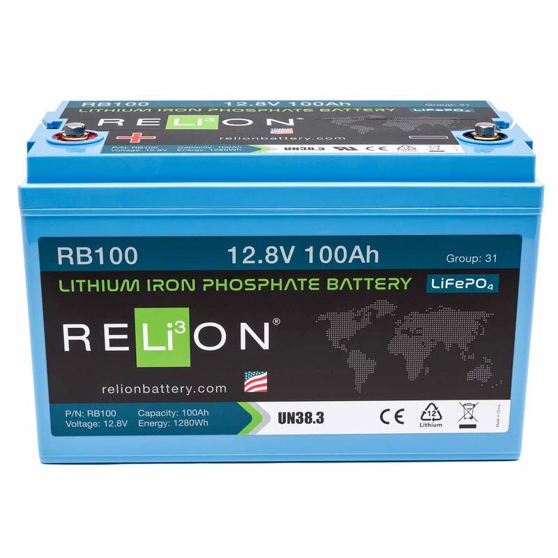 RELION RB100 Lithium Deep Cycle Battery, 12V, 100Ah 2 RELION RB100 Lithium Deep Cycle Battery, 12V, 100Ah - Image 2