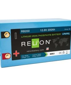 RELION RB200 Lithium Deep Cycle Battery, 12V, 200Ah