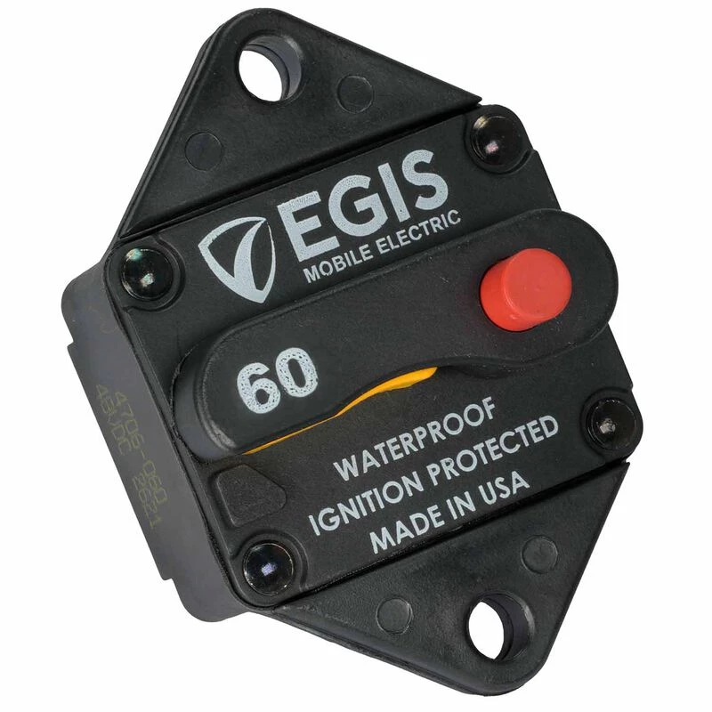 EGIS MOBILE ELECTRIC 285 Series 60A Panel Mount Circuit Breaker 1 EGIS MOBILE ELECTRIC 285 Series 60A Panel Mount Circuit Breaker
