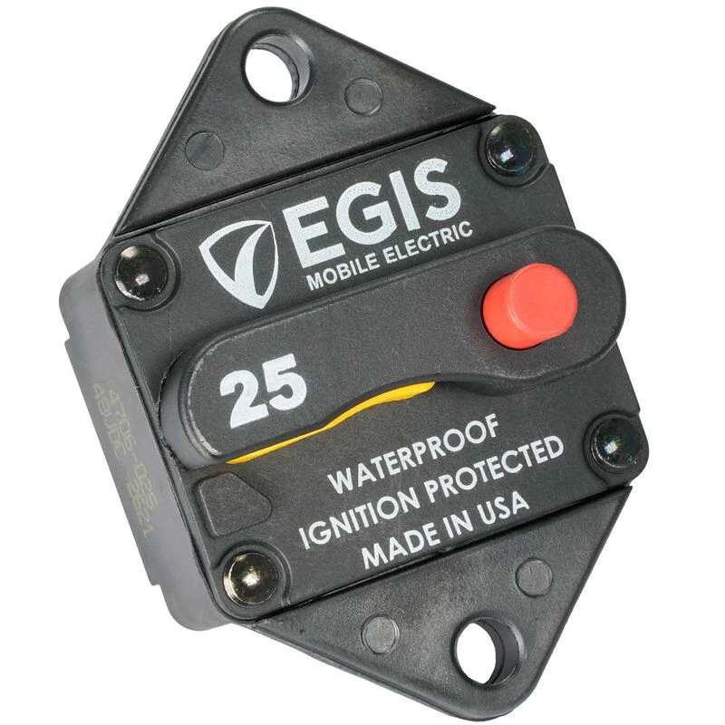 EGIS MOBILE ELECTRIC 285 Series 25A Panel Mount Circuit Breaker 1 EGIS MOBILE ELECTRIC 285 Series 25A Panel Mount Circuit Breaker