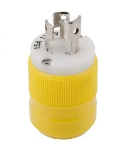 MARINCO Locking Plug, 15A 125V, Yellow