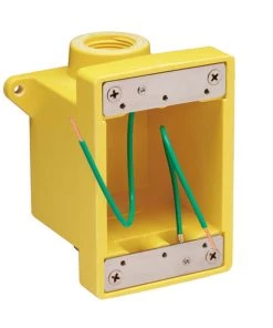MARINCO FD Box, Two 3/4" K.O. Holes, Yellow