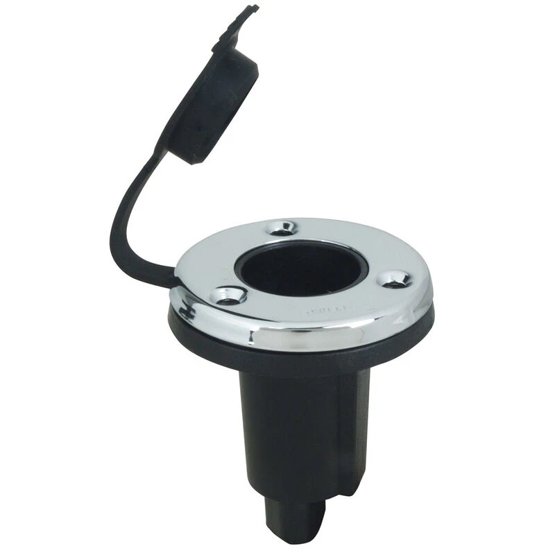 PERKO Plug-In Type Base, 0° Base, 3 Contacts, Accepts CAM Collar, Round 1 PERKO Plug-In Type Base, 0° Base, 3 Contacts, Accepts CAM Collar, Round