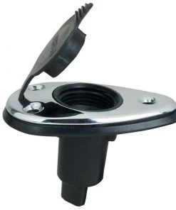 PERKO Plug-In Type Base, 5° Base, 2 Contacts, Accepts Large Threaded Collar, Teardrop