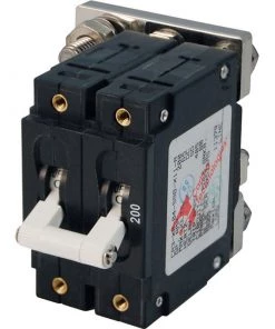 BLUE SEA SYSTEMS C-Series Double Pole White Toggle Circuit Breakers -Marine Electrical sale 2413805 LRG