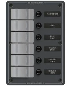 BLUE SEA SYSTEMS Water-Resistant DC Fuse Panels