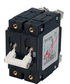 BLUE SEA SYSTEMS C-Series Double Pole White Toggle Circuit Breakers -Marine Electrical sale 3826633 LRG