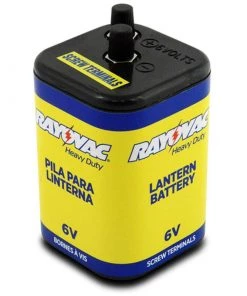 RAY-O-VAC Carbon Zinc "6V" Battery Screw Top