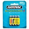 RAY-O-VAC Alkaline "AAA" Batteries - 4 Pack