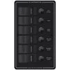 BLUE SEA SYSTEMS Water Resistant Circuit Breaker Panel, 6-Position