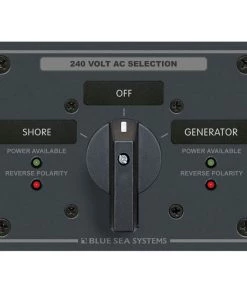 BLUE SEA SYSTEMS AC Source Selection Rotary Switch Panels