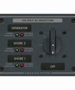 BLUE SEA SYSTEMS AC Source Selection Rotary Switch Panels -Marine Electrical sale 5426184 1500.07092018030023