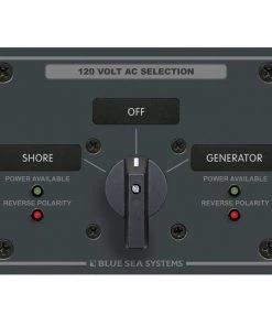 BLUE SEA SYSTEMS AC Source Selection Rotary Switch Panels -Marine Electrical sale 5426192 1500.07092018030026