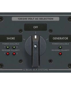 BLUE SEA SYSTEMS AC Source Selection Rotary Switch Panels -Marine Electrical sale 5426200 1500.07092018030029