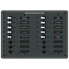 BLUE SEA SYSTEMS 16-Position AC Circuit Breaker Panel, 10 Circuit Breakers