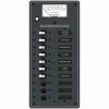 BLUE SEA SYSTEMS 10-Position AC Circuit Breaker Panel, 7 Circuit Breakers