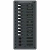 BLUE SEA SYSTEMS 13-Position Vertical AC Circuit Breaker Panel, 10 Circuit Breakers