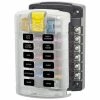 BLUE SEA SYSTEMS ST Blade Fuse Block, 12 Circuits with Cover