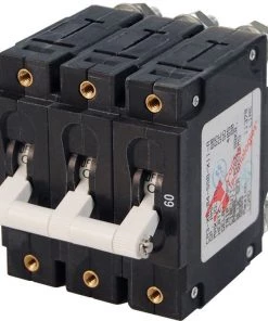 BLUE SEA SYSTEMS C-Series Triple Pole White Toggle Circuit Breakers -Marine Electrical sale 6557730 LRG