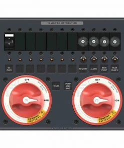 BLUE SEA SYSTEMS Triple Battery Bank Management Panel, 11 Position