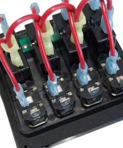 BLUE SEA SYSTEMS WeatherDeck&reg; Waterproof Circuit Breaker Panel, Four-Position -Marine Electrical sale 7808744 4 LRG