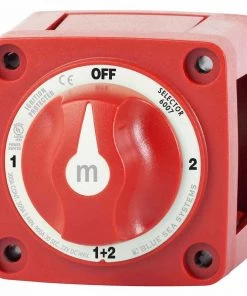 BLUE SEA SYSTEMS m-Series Mini Selector Battery Switch with Removable Knob