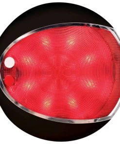 HELLA MARINE EuroLED® Touch Dome Light Black Housing White/Red